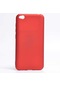 Kilifone - Xiaomi Uyumlu Redmi Go - Kılıf Mat Renkli Esnek Premier Silikon Kapak - Kırmızı