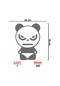 Kızgın Erkek Panda Sticker - Araba Sticker - 20cmx30cm - Gri