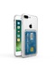 Noktaks - İphone Uyumlu İphone 8 - Kılıf Esnek Şeffaf Kart Bölmeli Setra Silikon Kapak - Renksiz