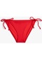 Koton Parlak Brazilian Bikini Altı Yanları Bağlama Detaylı Kırmızı 4sak00051mm 4SAK00051MM404