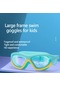 Çocuk Yüzmek Gözlük Kulak Tıkacı 2 İn 1 Takım Anti-sis Hd Lens Silikon Koruma Yüzme Gözlükleri 4-15 Yıl Çocuklar İçin Havuz Pembe Beyaz Çok Renkli