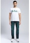 Londonlogo Erkek O Yaka T-shirt Beyaz-y-19791 Beyaz