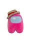 10cm Aramızda Hasır Şapkalı Peluş Oyuncak Bebek Oyun Figürü Pembe