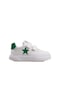 M2s Beyaz Yeşil Kalın Taban Cırtlı Çocuk Sneaker Beyaz Yeşil