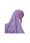 Anında Müslüman Şifon Başörtüsü Eşarp İle Undercaps Müslüman Kadınlar İçin Light Purple Light Purple Çok Renkli