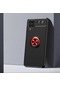 Kilifone - Samsung Uyumlu Galaxy M12 - Kılıf Yüzüklü Auto Focus Ravel Karbon Silikon Kapak - Siyah-kırmızı