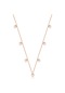 Cosar Silver 925 Ayar Zirkon Taşlı Tiffany Kolye Rose