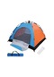 Otomatik Kurulumlu Kamp Çadırı 6 Kişilik 220x250x150 Cm - Cbt3979-2787 Renkli