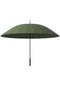 24 Kaburgalı Su Geçirmez Şemsiye Büyük Boy Çift Düz Kutuplu Uzun Saplı Şemsiye - Yeşil
