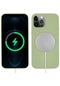 iPhone Uyumlu 13 Pro Max Kılıf Lopard Silksafe Wireless Kapak - Açik Yeşil