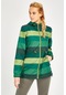 Maraton Sportswear Comfort Kadın Kapşonlu Uzun Kol Basic Fıstık Yeşili Trenchcoat 16400-fıstık Yeşili