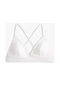 Koton Üçgen Bikini Üstü Dokulu Çapraz Askılı Kaplı Beyaz 4sak10015mm