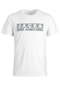 Jack & Jones Renkli Logo Baskili Tisört- Büyük Beden 12158505 Bright White