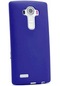Kilifone - Lg Uyumlu G4 - Kılıf Mat Renkli Esnek Premier Silikon Kapak - Saks Mavi