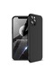Kilifone - İphone Uyumlu İphone 12 Pro Max - Kılıf 3 Parçalı Parmak İzi Yapmayan Sert Ays Kapak - Siyah