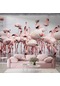 Deniz Ve Pembe Flamingo Manzaları Duvar Kağıdı