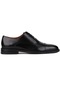 Shoetyle - Siyah Açma Deri Bağcıklı Erkek Klasik Ayakkabı 250-2730-827-siyah