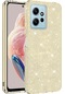 Ekılıf - Xiaomi Redmi Note 12 4g Uyumlu Kılıf Simli Koruyucu Shining Silikon - Gold