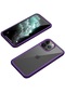 Noktaks - iPhone Uyumlu 13 Pro Max - Kılıf 360 Full Koruma Ön Ve Arka Dor Kapak - Mor