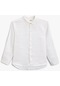 Koton Basic Keten Gömlek Uzun Kollu Beyaz 4skb60112tw