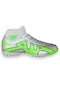 Çoraplı Bilekli Boğazlı Krampon Futbol Ayakkabısı Gümüş - Yeşil-gümüş