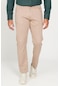 AC&Co / Altınyıldız Classics Erkek Bej Slim Fit Dar Kesim 5 Cep Pamuklu Esnek Pantolon Bej
