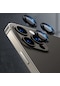 Noktaks - iPhone Uyumlu 11 Pro Max - Kamera Lens Koruyucu Cl-07 - Siyah