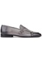 Shoetyle - Gri Deri Tokalı Erkek Klasik Ayakkabı 250-2300-789-gri
