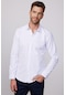 Tudors Modern Slim Fit Pamuklu Kolay Ütü Armürlü Beyaz Erkek Gömlek-28351-beyaz