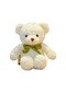 Turki Teddy Ayı Plush Toy Renkli Pillow 50cm Beyaz Çiçek Papyon