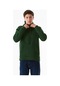 Fullamoda 3 İplik Basic Kanguru Cepli Kapüşonlu Sweatshirt 25kerk6045205539- Yeşil