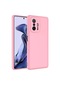 Noktaks - Xiaomi Uyumlu Xiaomi Mi 11t 5g - Kılıf İçi Kadife Koruyucu Mara Lansman Kapak - Pembe Açık