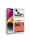 Kilifone - İphone Uyumlu İphone 14 Plus - Kılıf Kenarlı Renkli Desenli Elegans Silikon Kapak - No6
