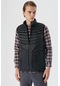 Siyah Dik Yaka Dolumlu Casual Şişme Yelek 1009235153-Siyah