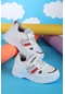 Vojo V512 Comfort Rahat Taban Cırtlı Çocuk Spor Ayakkabı 267800001491 05 Beyaz
