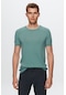 Twn Slim Fit Mint Düz Örgü Rayon Örme T-Shirt 0Ef069421003M