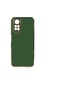 Kilifone - Xiaomi Uyumlu Redmi Note 11 Global - Kılıf Parlak Renkli Bark Silikon Kapak - Koyu Yeşil
