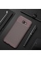 Kilifone - Samsung Uyumlu Galaxy J4 Plus - Kılıf Auto Focus Negro Karbon Silikon Kapak - Kahverengi