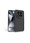 Xiaomi Redmi Note 14 Pro 5g / Poco X7 5g Kılıf Kamera Korumalı Kalın Kenarlı Viera Silikon Case Siyah