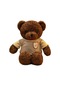 Turki Teddy Ayı Plush Toy Renkli Pillow 40cm Kahverengi Kazak