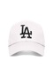 Unisex Beyaz Renk Siyah Logo Beyzbol La Şapka - Unisex