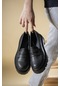 Riccon Kadın Günlük Loafer Ayakkabı 0012920siyah Cilt-siyah Cilt