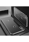 Tecno - Xiaomi Redmi Note 5 Pro - Kılıf Dört Köşesi Renkli Arkası Şefaf Lazer Silikon Kapak - Siyah