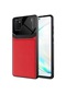 Kilifone - Samsung Uyumlu Galaxy A81 Note 10 Lite - Kılıf Deri Görünümlü Parlak Mika Tasarımlı Emiks Kapak - Kırmızı