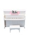 Sandalye Bjd Dekor Ile Mini Piyano 1:12th Dollhouse Dekorasyon Mobilyası Beyaz