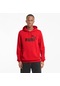 Puma Essential Big Logo Erkek Kırmızı Kapüşonlu Sweatshirt 58668811