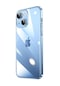 Kilifone - İphone Uyumlu İphone 14 Plus - Kılıf Sert Renkli Çerçeveli Koruyucu Riksos Kapak - Mavi