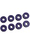 Longboard Purple Için 8 Adet Kaykay Rulmanları 8mm Hassas Boyut Abec-11 Mor