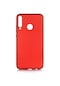 Tecno - Huawei P40 Lite E - Kılıf Mat Renkli Esnek Premier Silikon Kapak - Kırmızı