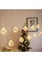 Bakır Tel Perde Işığı Dilek Topu Noel Dekorasyon Dize Işık Warm Beyaz Light
